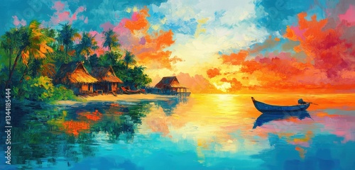 Tropical Sunset Paradise