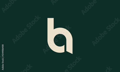 ba monogram vector logo design