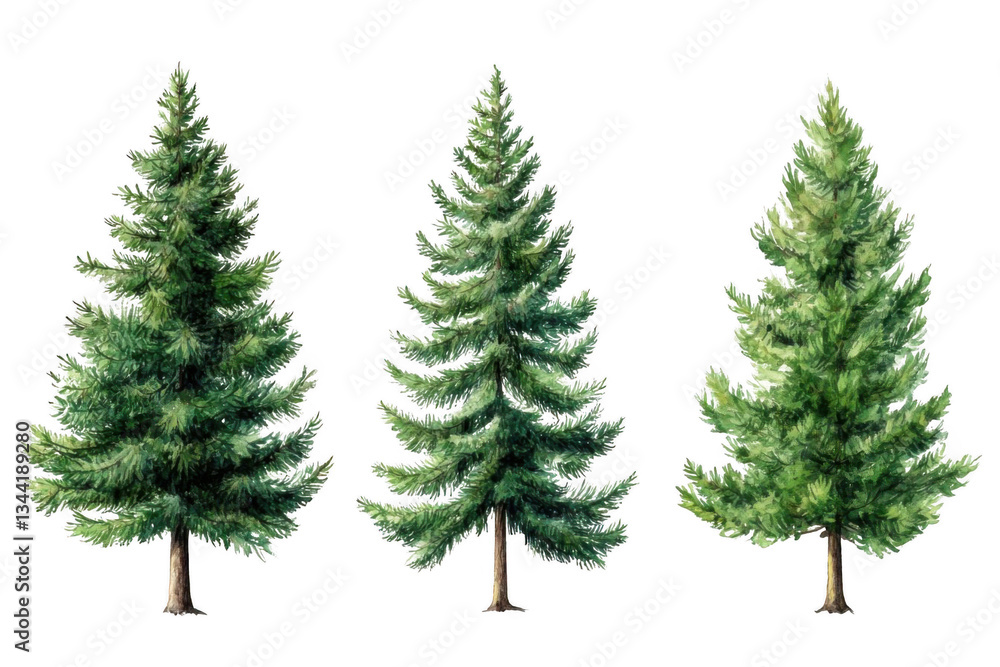 discover Evergreen Conifers, a Watercolor Collection of Pines, Fir, and Spruce discover Evergreen Conifers, a Watercolor Collection of Pines, Fir, and Spruce
