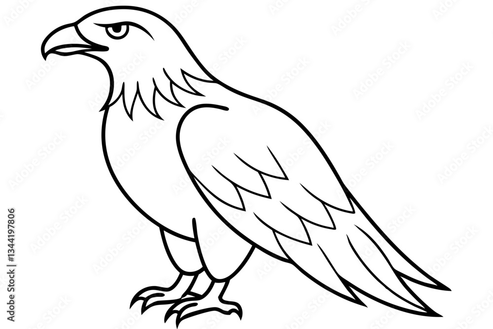 Eagle One-Line Sketch Eagle One-Line Sketch