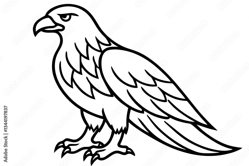 Eagle One-Line Sketch Eagle One-Line Sketch