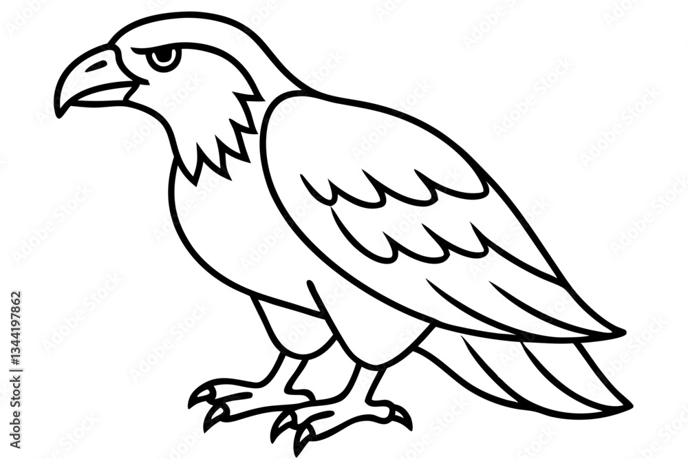 Eagle One-Line Sketch Eagle One-Line Sketch
