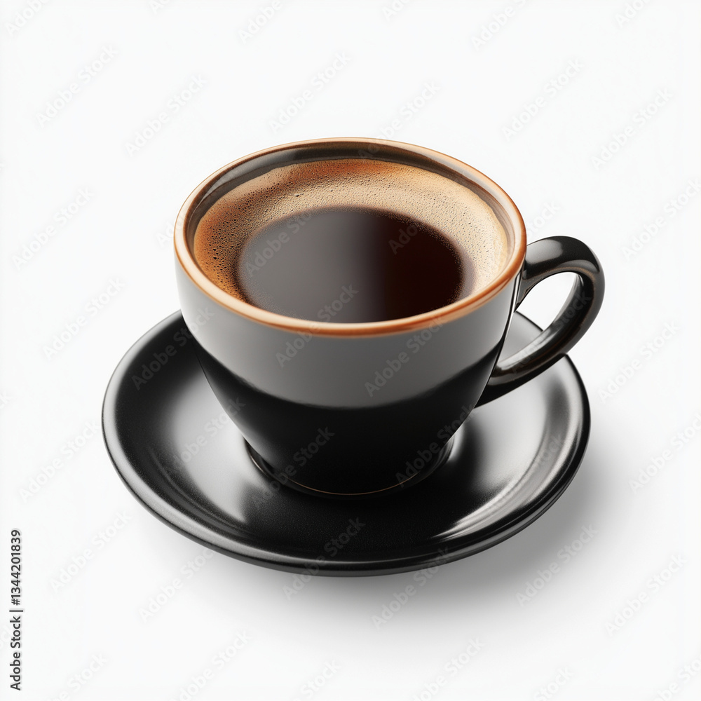 Fototapeta premium Americano cup isolated on white background