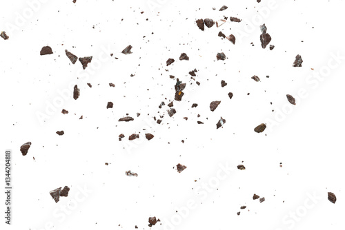 Abstract rock particle with dust texture