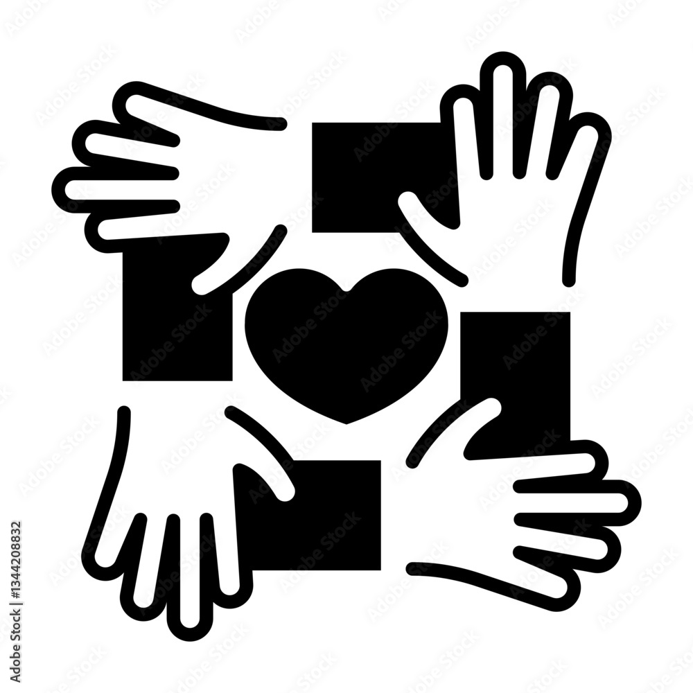 Obraz premium Togetherness icon
