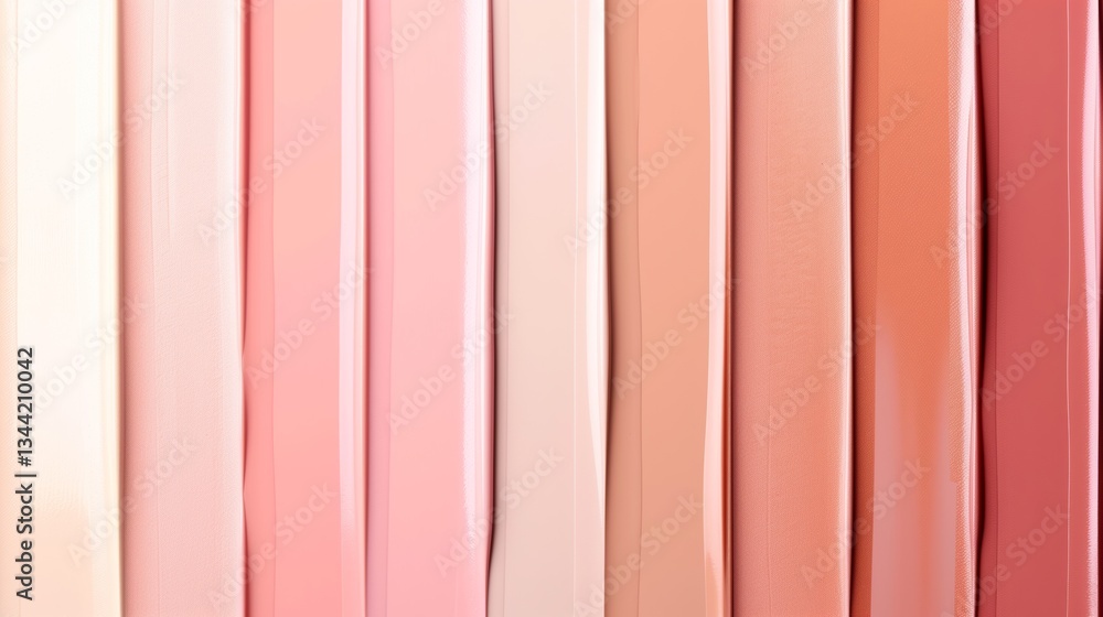 Vertical rows of pink and nude shades in smooth, glossy textures.