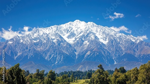 Wallpaper Mural Snowy Mountain Range Majestic Viewpoint Torontodigital.ca
