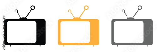 Tv icon vector for web and mobile app. television sign and symbol on white background .