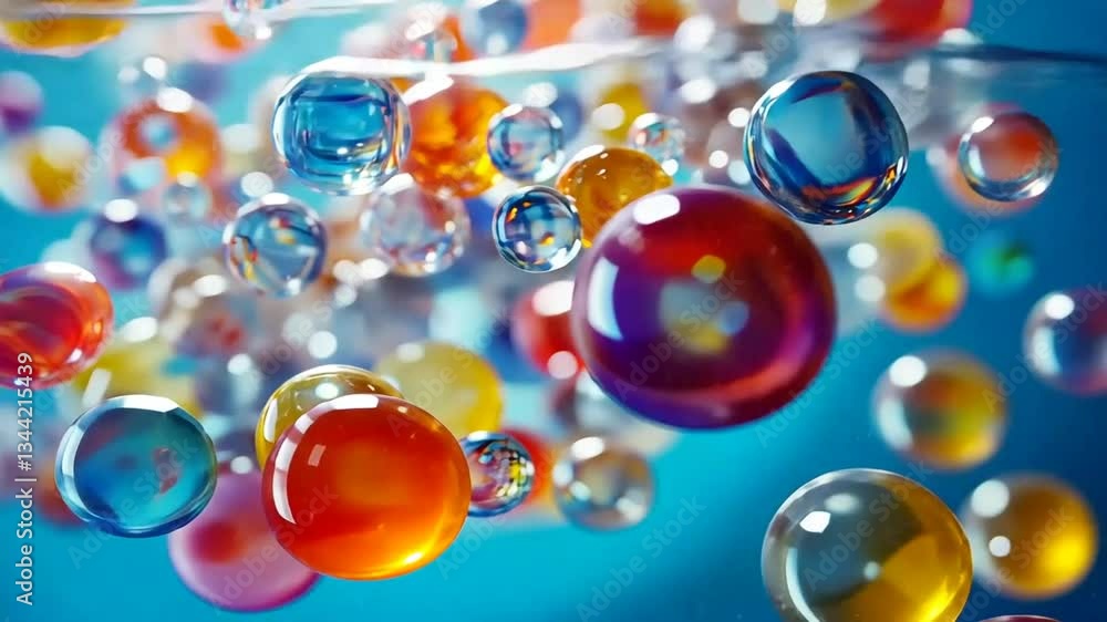 Vibrant Spheres in Motion: A Symphony of Color and Light Vibrant Spheres in Motion: A Symphony of Color and Light
