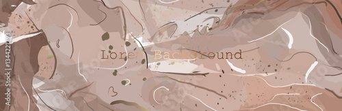 Abstract  brown, pastel and gold fragment of colorful background, wallpaper. Marble texture. luxury abstract fluid art . Vector illustration. mocha mousse color