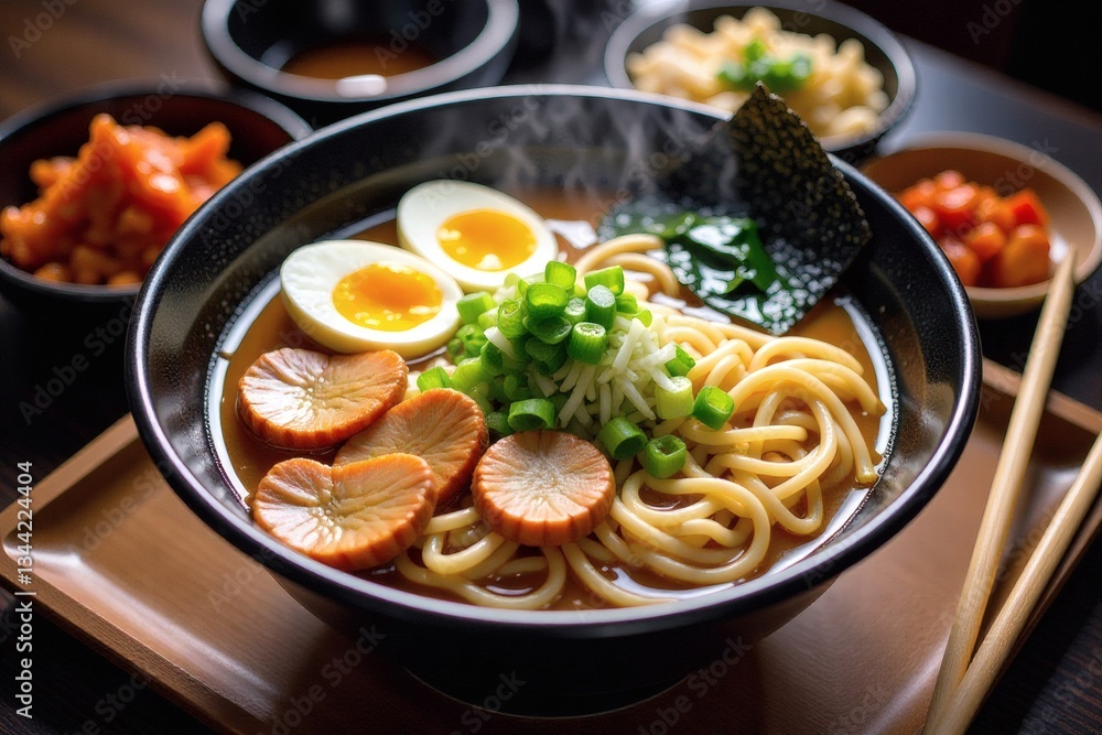 Steaming Bowl of Ramen: A Warm, Flavorful Feast Steaming Bowl of Ramen: A Warm, Flavorful Feast