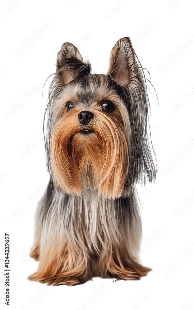 Beautiful Yorkshire Terrier full-body on png and transparent background Beautiful Yorkshire Terrier full-body on png and transparent background
