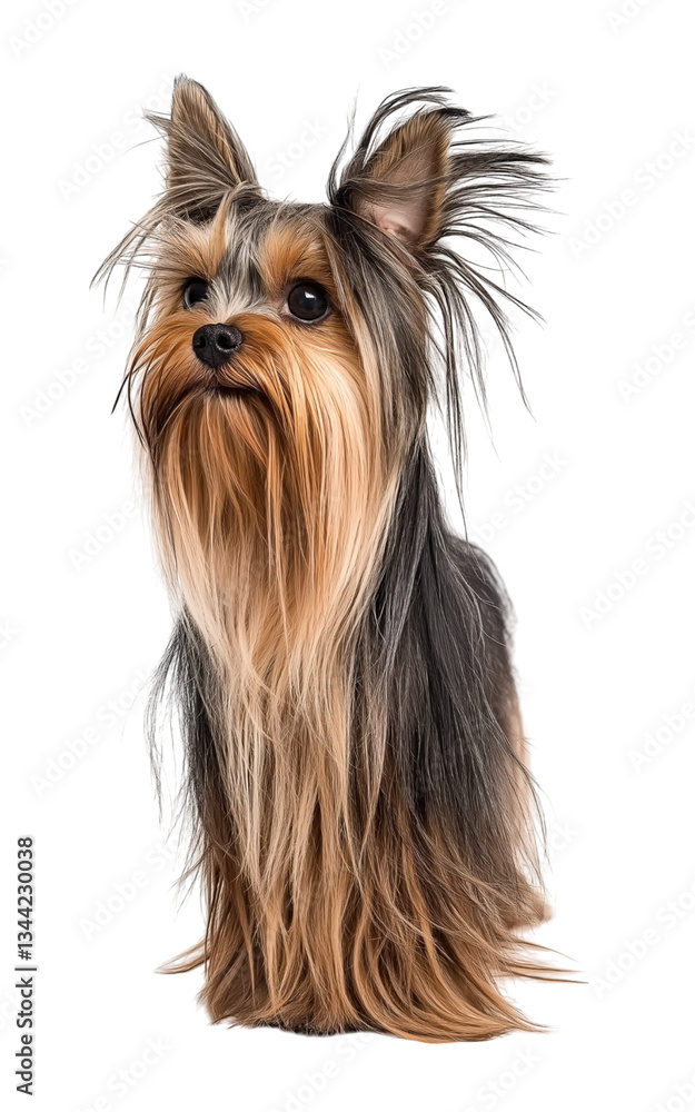Beautiful Yorkshire Terrier full-body on png and transparent background Beautiful Yorkshire Terrier full-body on png and transparent background