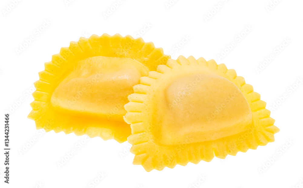 italian ravioli isolated