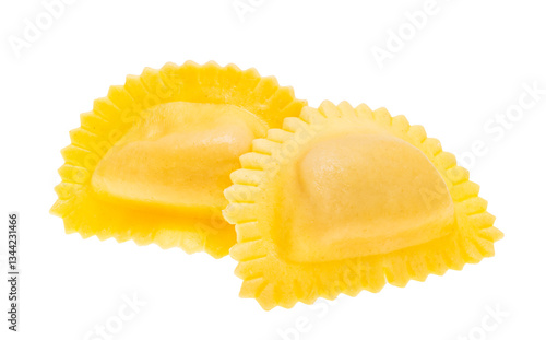 italian ravioli isolated