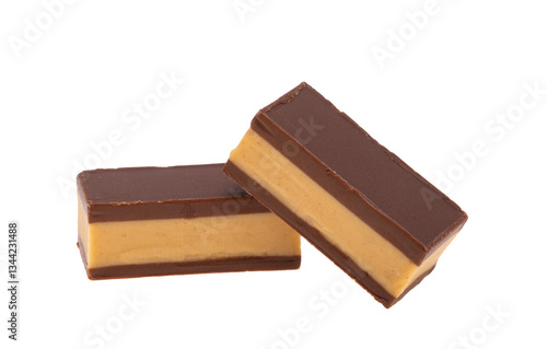 chocolate candies isolated