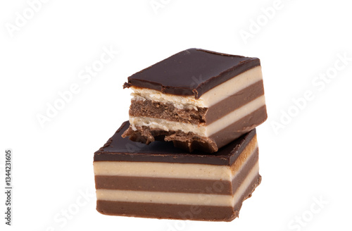 Obraz na płótnie chocolate candies isolated w salonie