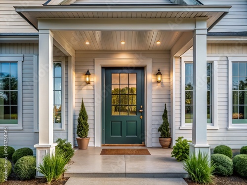 Modern Farmhouse Front Door  Clean Lines   Minimalist Home Decor