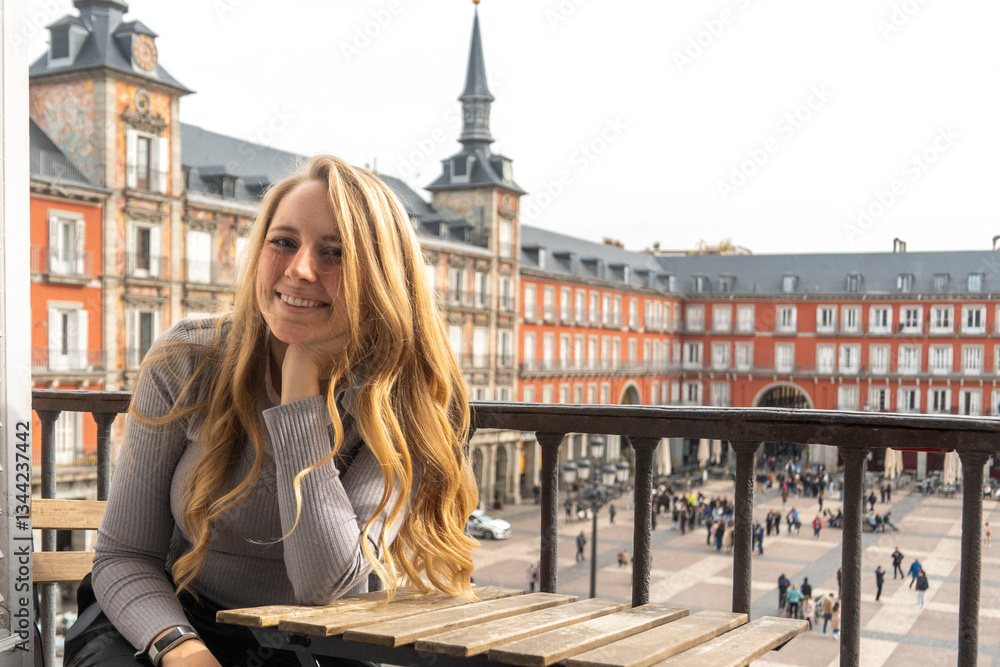 Fototapeta premium :a day in Madrid, Spain 