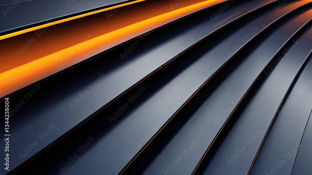 Abstract Metallic Design with Glowing Lines Abstract Metallic Design with Glowing Lines