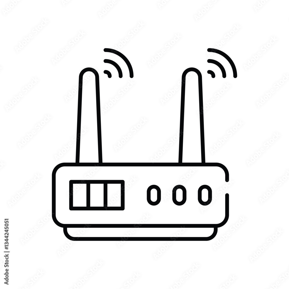 Wifi Hotspot vector icon stock illustration Wifi Hotspot vector icon stock illustration