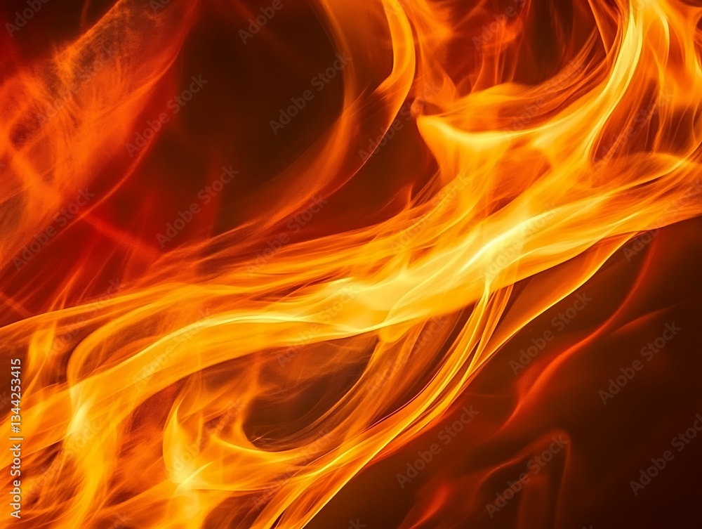 A dynamic and vibrant image of bright orange flames moving A dynamic and vibrant image of bright orange flames moving