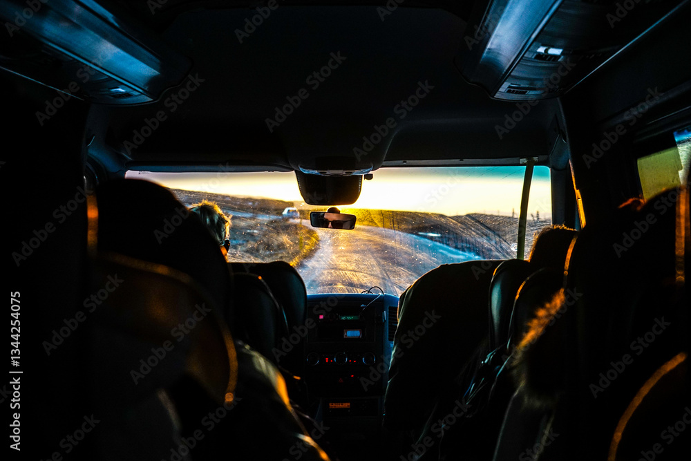 車窓からの景色(アイスランド)