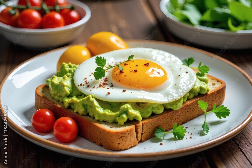 Avocado Toast with Sunny Side Up Egg Avocado Toast with Sunny Side Up Egg