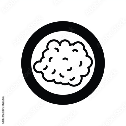 Scrambled eggs Vector icon