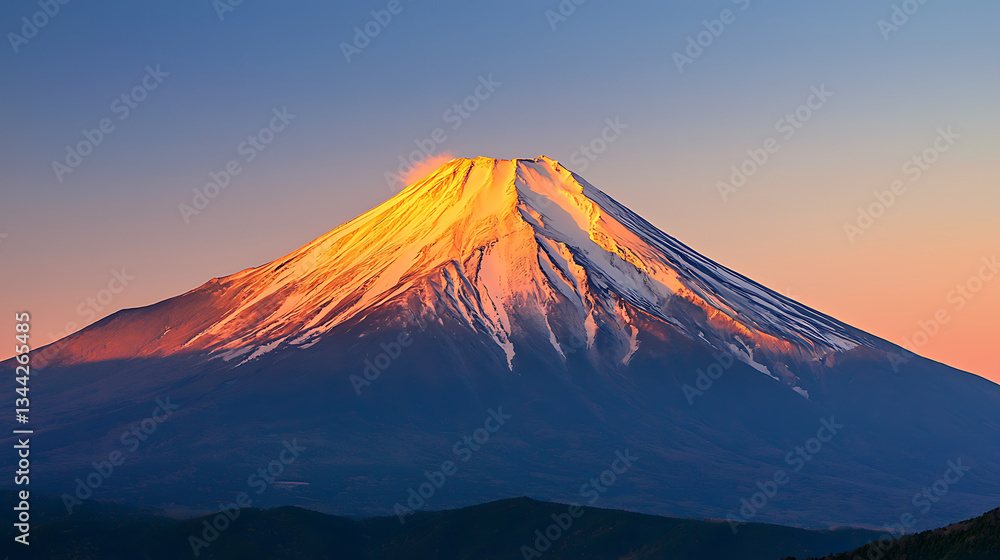 Majestic Snow-Capped Mountains Under a Full Moon with Starry Sky Majestic Snow-Capped Mountains Under a Full Moon with Starry Sky