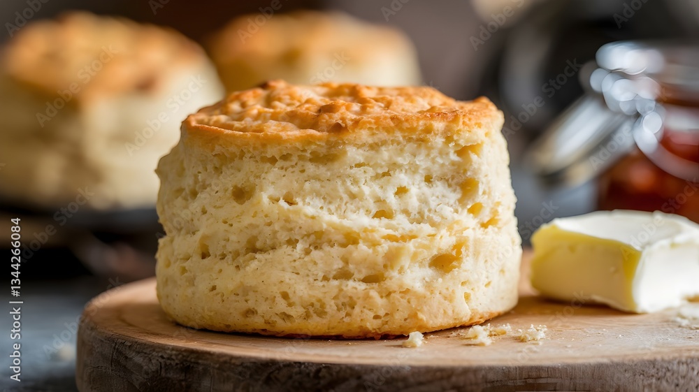 Golden Brown Biscuit with Butter Golden Brown Biscuit with Butter