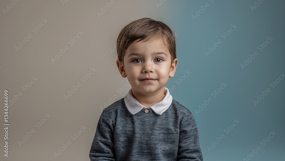 Portrait of a Young Boy in Soft Lighting Portrait of a Young Boy in Soft Lighting