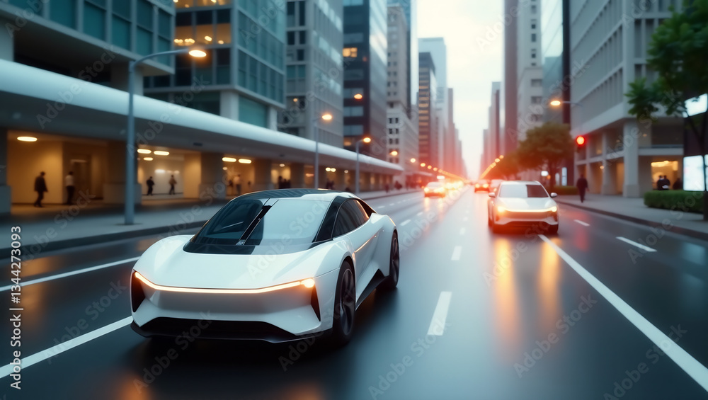 Fototapeta premium The Future of Urban Mobility