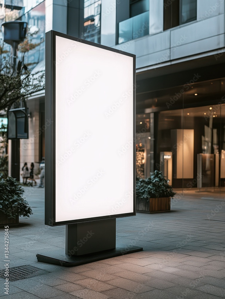 Blank digital billboard mockup showcasing Blank digital billboard mockup showcasing