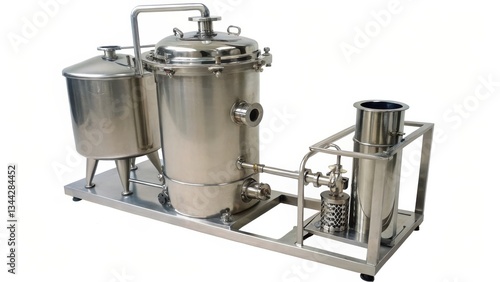 olive oil making Stainless steel distillation apparatus for laboratory or industrial use.