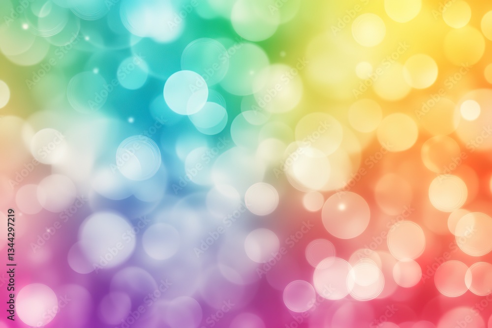 Abstract Rainbow Bokeh Background Colorful Lights and Soft Glow for Design Abstract Rainbow Bokeh Background Colorful Lights and Soft Glow for Design