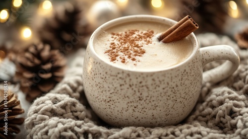 Cozy Holiday Coffee in a Festive Setting