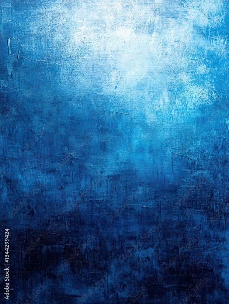 Obraz premium Blue gradient abstract background with a textured, grainy effect, evoking depth and motion