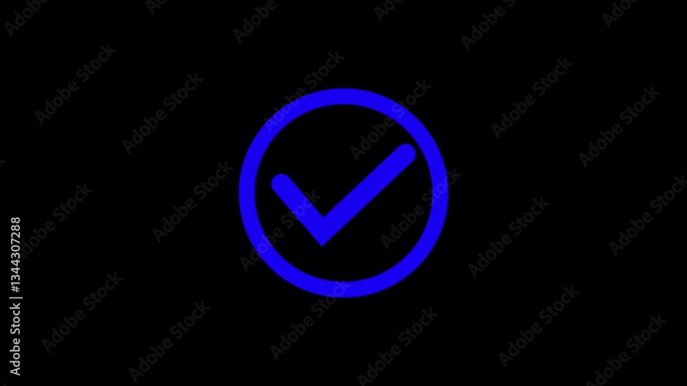 Check mark animation icon. Correct, success sign, Approved tick mark icon animation Check mark animation icon. Correct, success sign, Approved tick mark icon animation