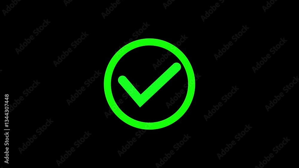 Check mark animation icon. Correct, success sign, Approved tick mark icon animation Check mark animation icon. Correct, success sign, Approved tick mark icon animation
