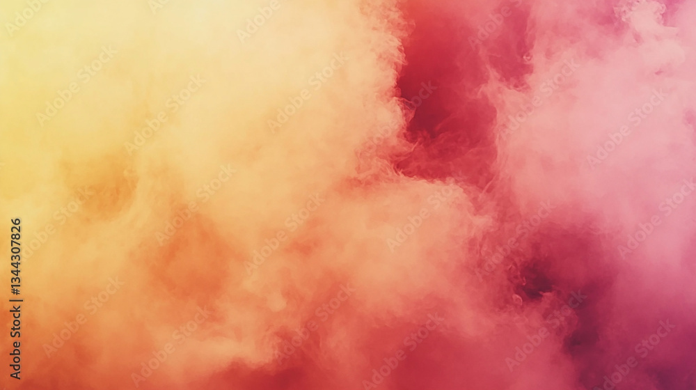 Abstract colorful smoke background with vibrant hues of orange, pink, and yellow blending Abstract colorful smoke background with vibrant hues of orange, pink, and yellow blending