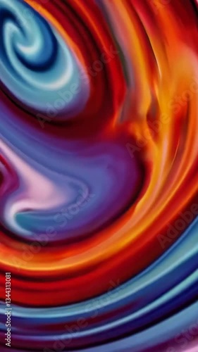 Fluid Motion Footage of Blue Swirling Patterns