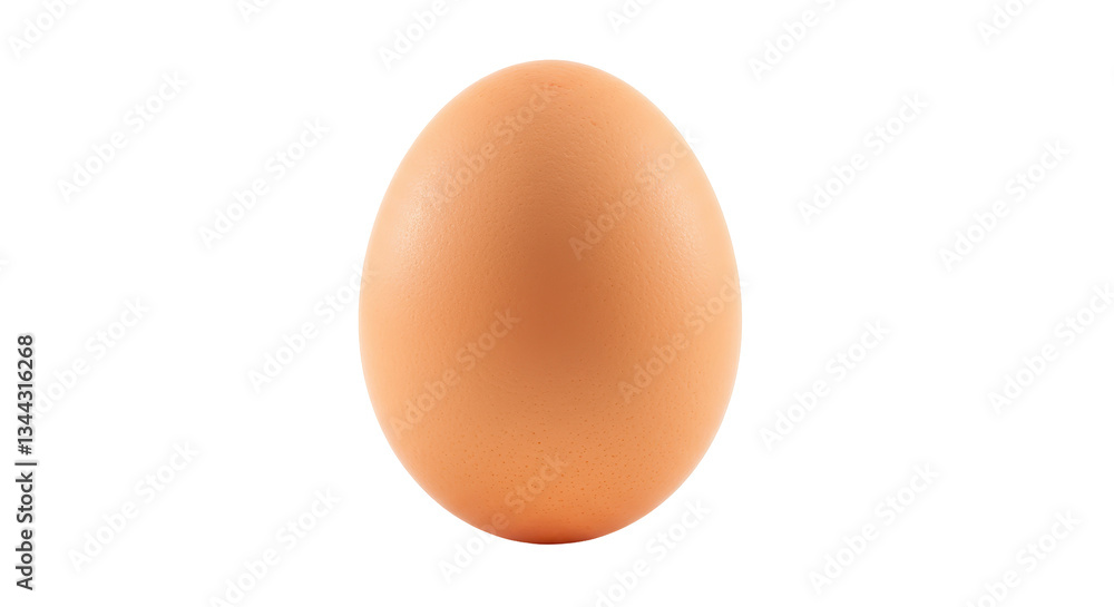 Isolated Natural Brown Egg Isolated Natural Brown Egg