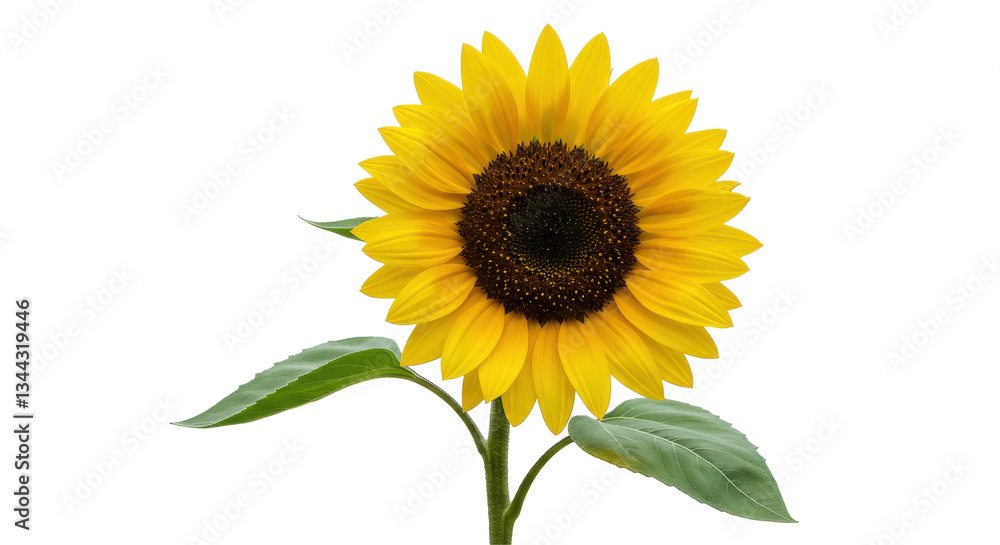 Fototapeta premium Isolated Single Sunflower