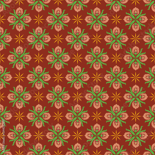 seamless asset pattern pink and red