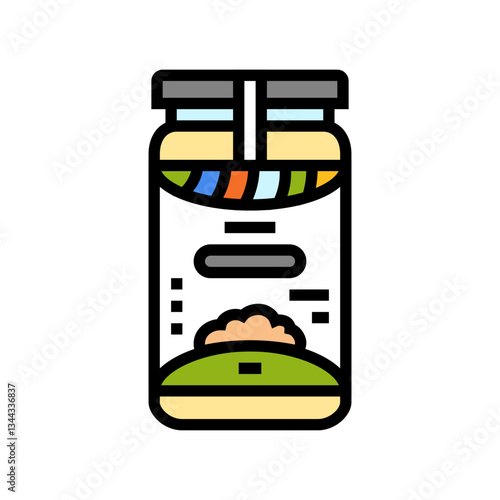 tahini condiment color icon vector illustration