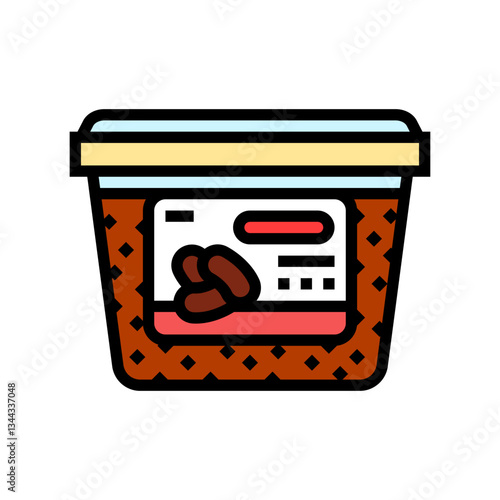 miso pastec condiment color icon vector illustration