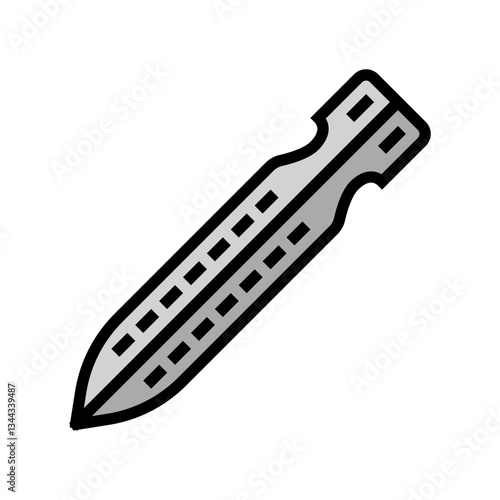 tent stakes titanium ultralight color icon vector illustration