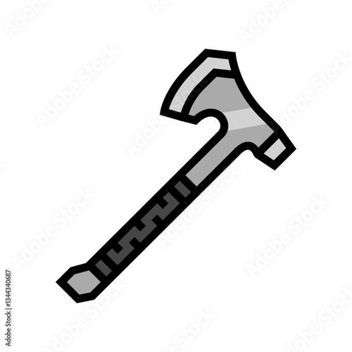 wire saw titanium ultralight color icon vector illustration