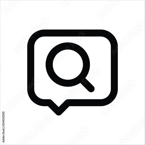 A simple speech bubble icon, ideal for representing communication, chat, or messaging.
